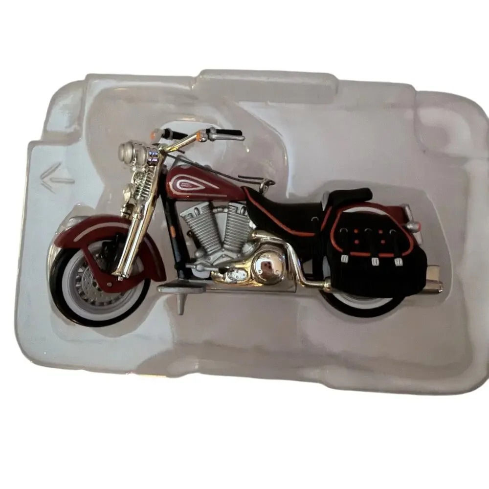 Vintage Hallmark Harley Davidson Ornament Lot Die-Cast Motorcycle Bundle (4)